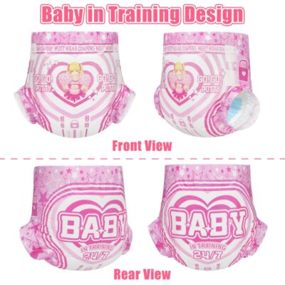 Baby in Training Ultra Absorbent Adult Diapers 2 Pieces Sample Pack(M)/(L)/(XL)