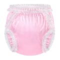 Baby Satin Lace Frill Adult Diaper Cover
