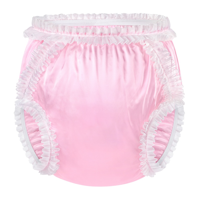 Baby Satin Lace Frill Adult Diaper Cover