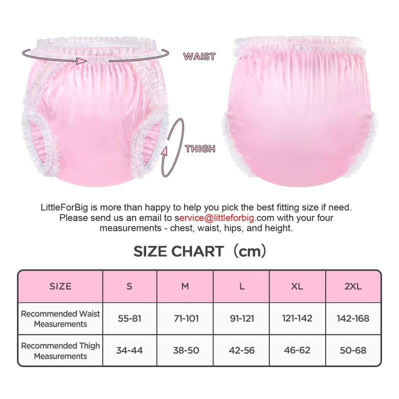 Baby Satin Lace Frill Adult Diaper Cover
