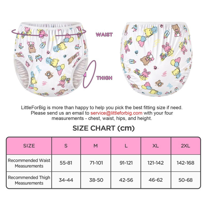 Baby Cuties Adult Plastic Pull-On Diaper Pants Cover