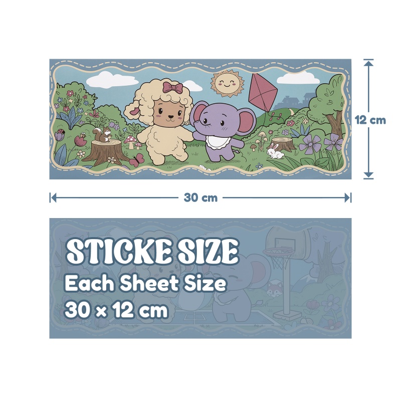 Baby Tapes Baby Friends Adult Diaper Stickers 6 Sheets