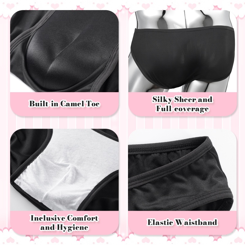 Camel Toe Sporty Tucking Gaff Panties