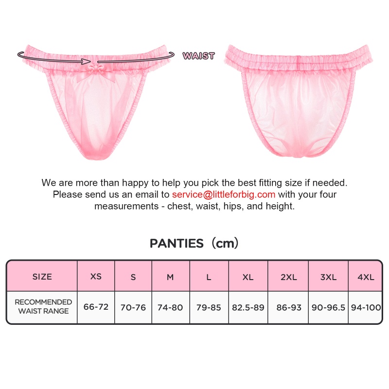 Dolly Pink Plastic Bikini Cut Panties