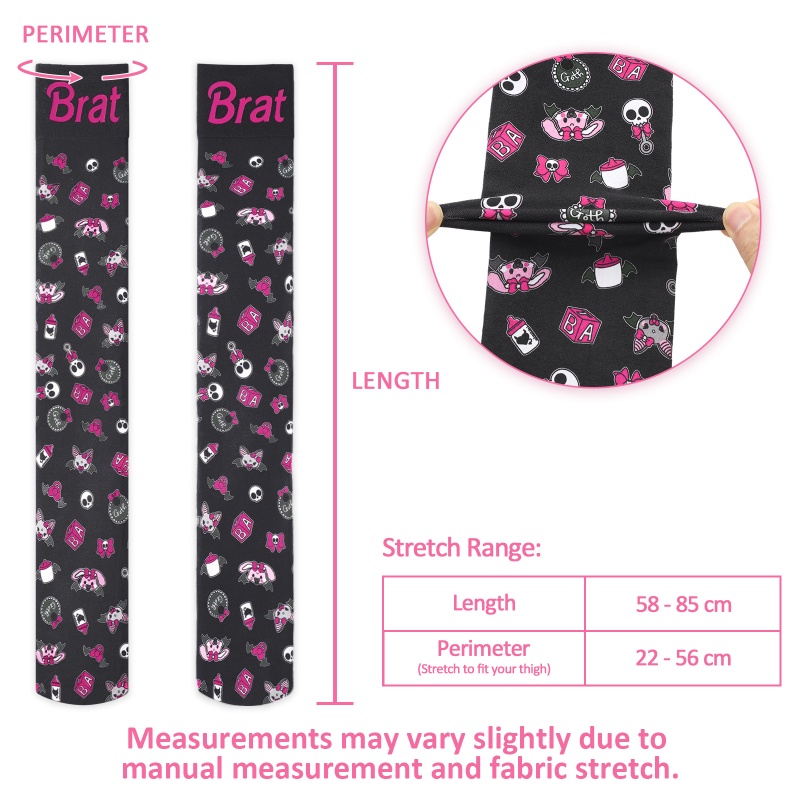 Baby Goth Over-the-Knee Silk Stockings