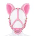 Little Furry Fluffy Ears Pacifier Petplay Head Harness