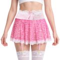 SissyUniversity Lacy See-through Lingerie Garter Skirt