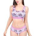 Baby Bella Bat Print Bralette Set