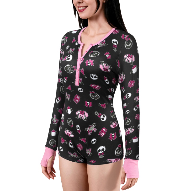 Baby Goth Thumb Sucker Romper Onesie