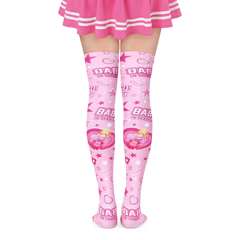 Baby Go Potty Over-the-Knee Silk Stockings
