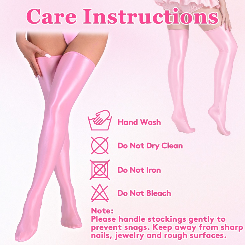 SissyUniversity Glossy Thigh High Stockings