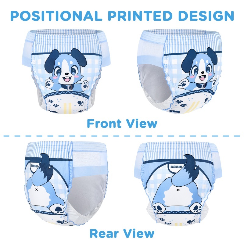Little Blue Easy-Up Side Mesh Adult Training Pants