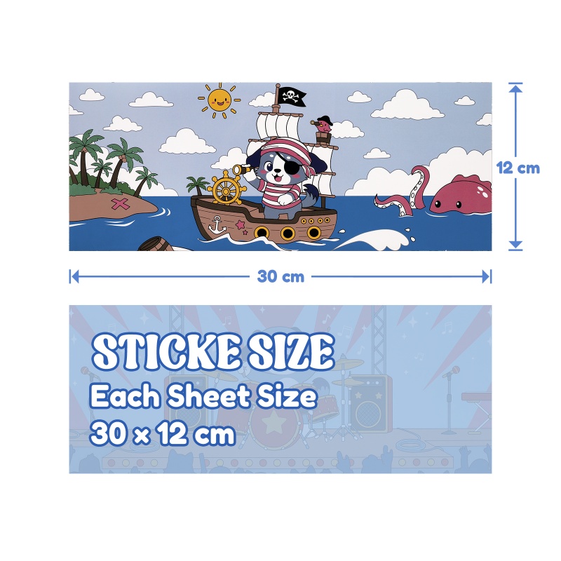 Baby Tapes Little Blue Big Dreams Adult Diaper Stickers 4 Sheets