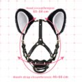 Little Furry Fluffy Ears Pacifier Petplay Head Harness