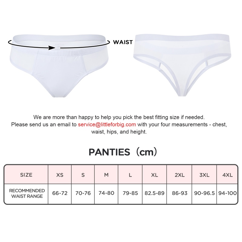 Tucking Gaff Brazilian Cheeky Panties White