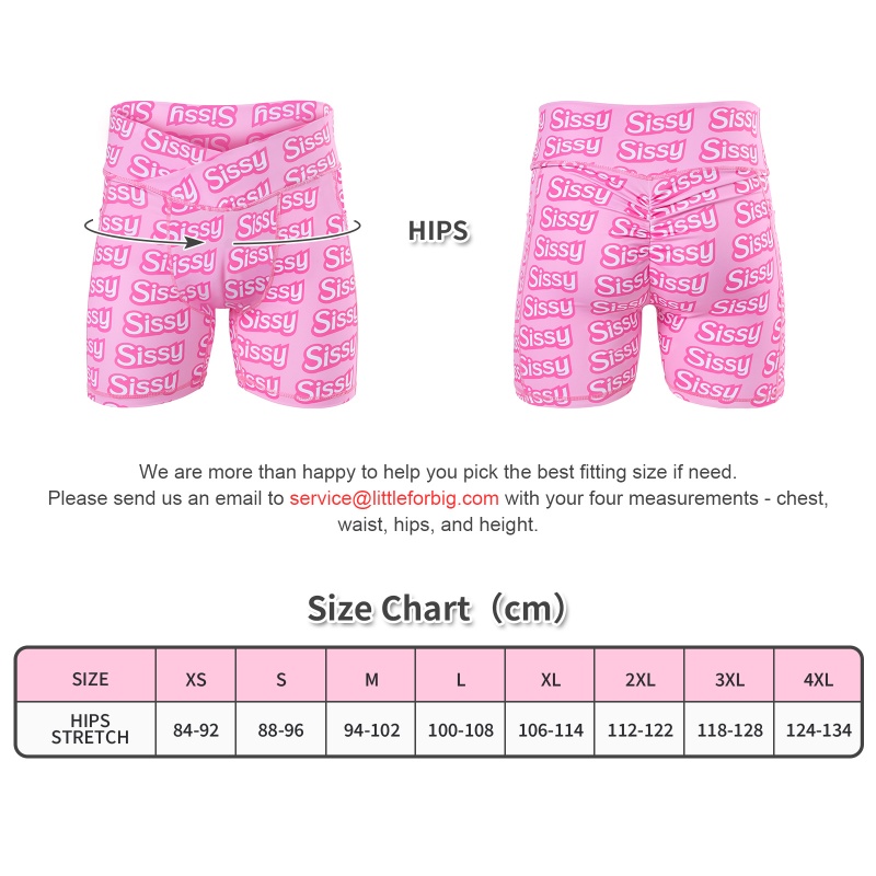 SissyUniversity High Waisted Camel Toe Insert Tucking Gaff Yoga Shorts Leggings