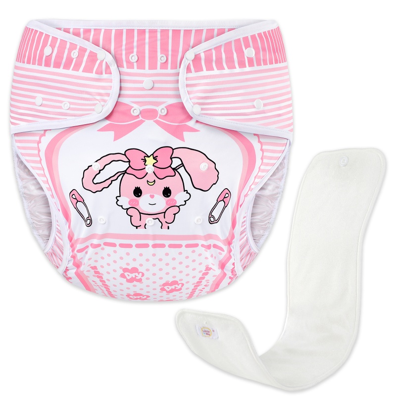 Baby Usagi Diaper Cover with Microfiber Reusable Diaper Booster Pad