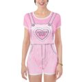 Blushing Baby Faux Two-Piece Shortalls Onesie