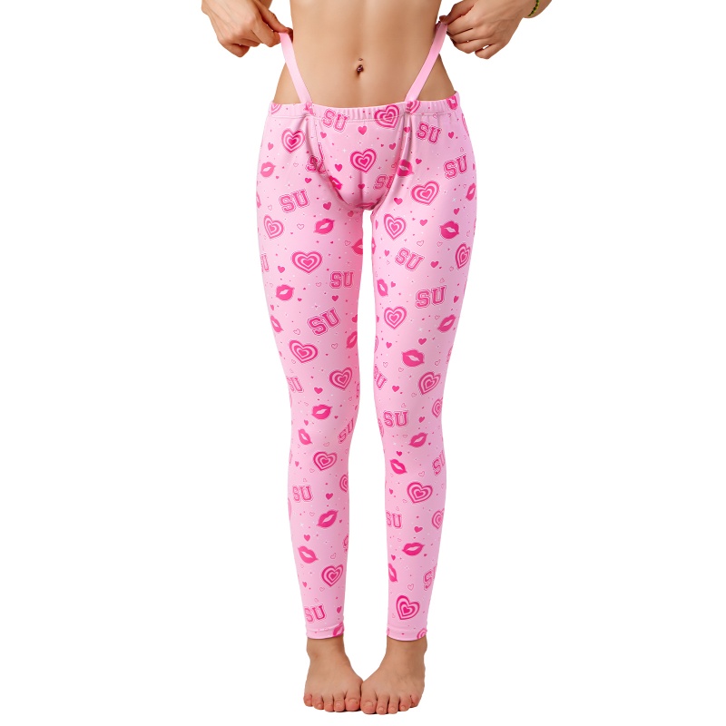 Y2K Thong Strap Hot Lips Sissy Camel Toe Pad Yoga Pants Leggings