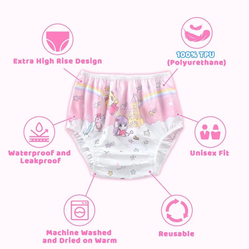 Littles in Dreamland Adult Plastic Pull-On Diaper Pants Cover