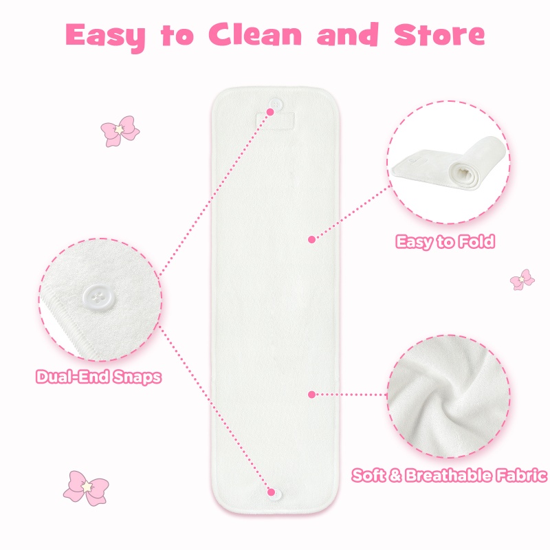 Baby Usagi Diaper Cover with Microfiber Reusable Diaper Booster Pad