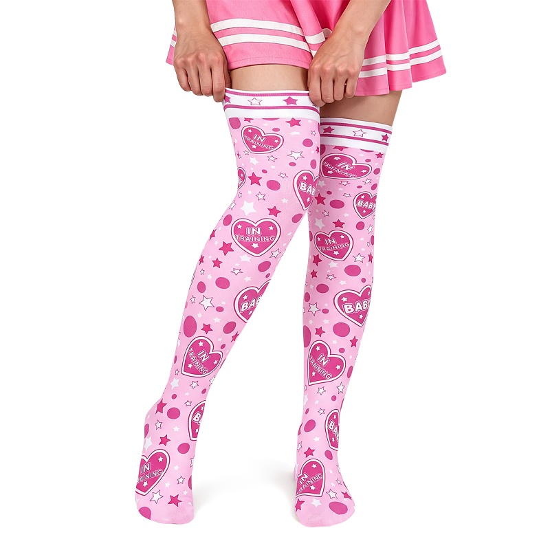 Baby in Training Over-the-Knee Silk Stockings