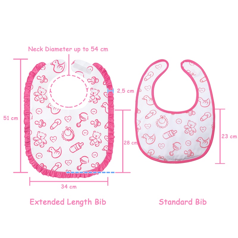 Little Nursery Big Baby Ruffle Bib