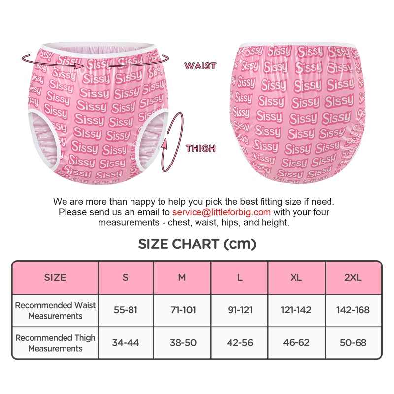 Sissy Adult Plastic Pull-On Diaper Pants Cover