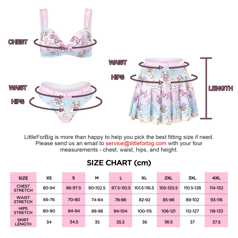Fairy Littles in Dreamland Sporty Bralette Skirt Set